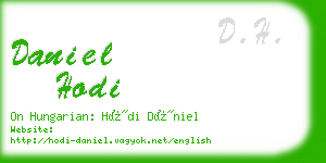 daniel hodi business card